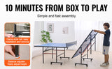Indoor MDF Portable Table Tennis Table Foldable Ping Pong Table with Net