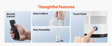 SucceBuy Bladeless Tower Fan 65°/80° Oscillating Standing Fan 8/12 Speeds