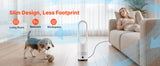 SucceBuy Bladeless Tower Fan 65°/80° Oscillating Standing Fan 8/12 Speeds