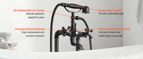 SucceBuy Clawfoot Bathtub Faucet Freestanding Tub Faucets with Shower with 360° Rotation Spout & 59-inch Long