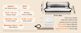 SucceBuy Commercial Vacuum Sealer Machine Multifunction Automatic Food Packaging with Bag Roll Storage Cutter for Home Kitchen