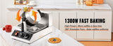 SucceBuy Electric Waffle Maker Stainless Steel Round Waffle Iron Non-Stick Waffle Baker